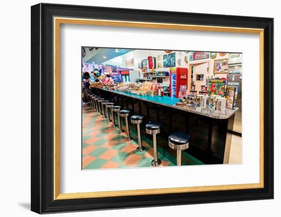 Peggy Sue's Americana Route 66 inspired diner in Yermo, California about eight miles outside of...-Joseph Sohm-Framed Photographic Print