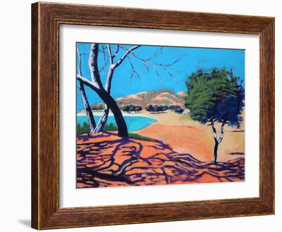 Peguera I, 2021 (acrylic on board)-Paul Powis-Framed Giclee Print