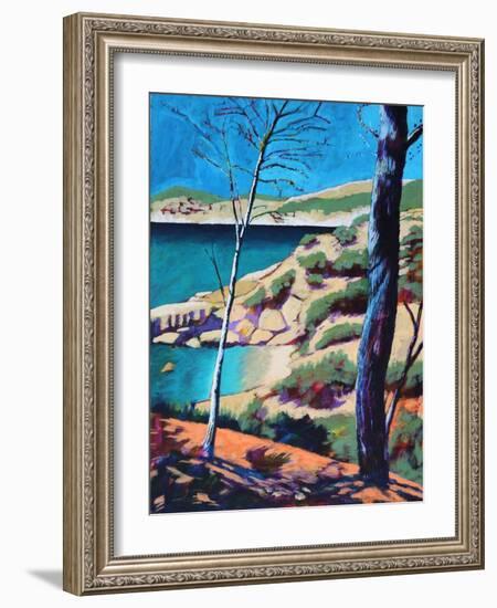 Peguera II (acrylic on board, 2021)-Paul Powis-Framed Giclee Print