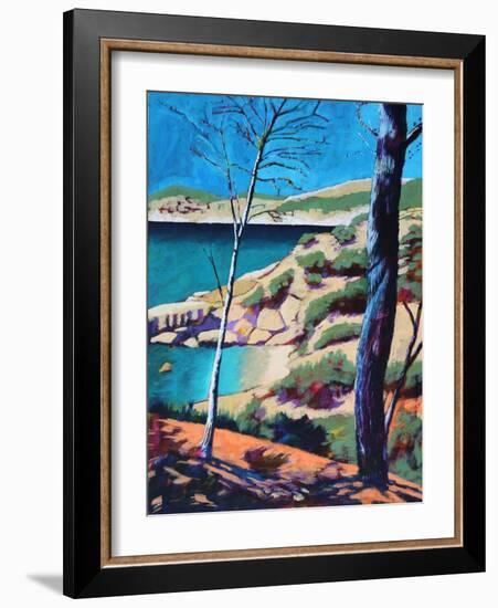 Peguera II (acrylic on board, 2021)-Paul Powis-Framed Giclee Print