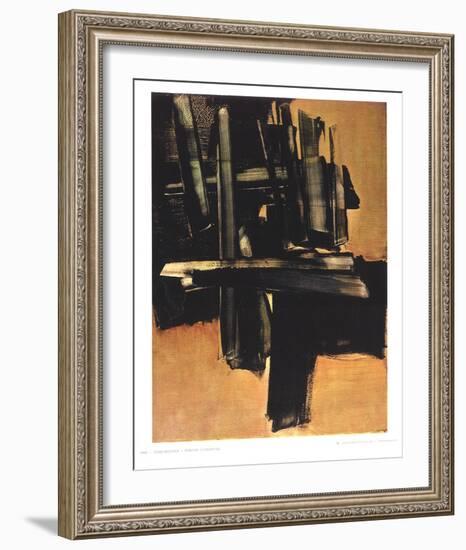 Peinture 16 Juillet (1961)-Pierre Soulages-Framed Collectable Print