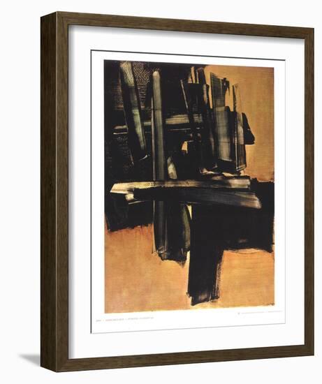 Peinture 16 Juillet (1961)-Pierre Soulages-Framed Collectable Print