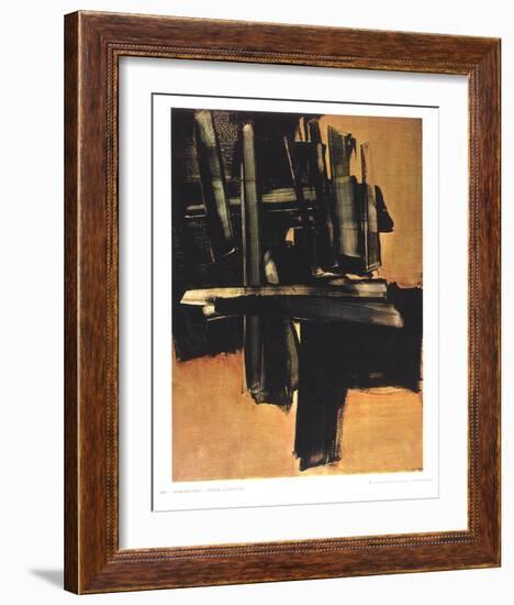 Peinture 16 Juillet (1961)-Pierre Soulages-Framed Collectable Print