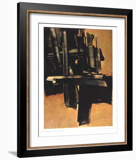 Peinture 16 Juillet (1961)-Pierre Soulages-Framed Collectable Print