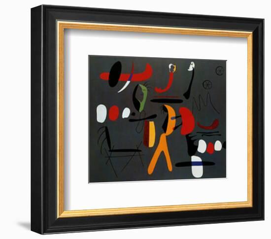 Peinture Collage-Joan Miro-Framed Art Print