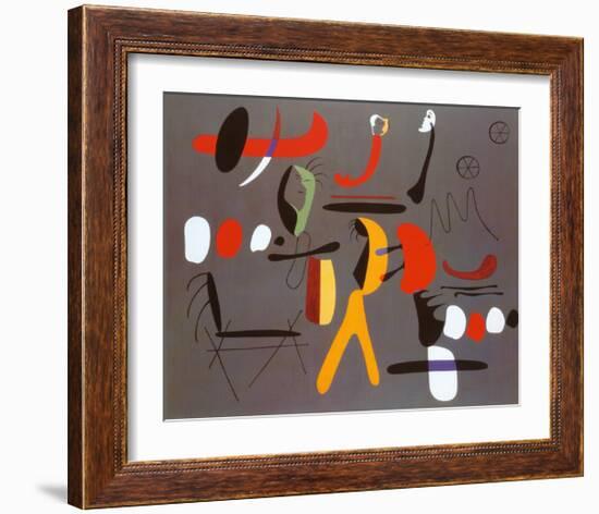 Peinture Collage-Joan Miro-Framed Art Print