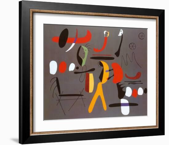 Peinture Collage-Joan Miro-Framed Art Print