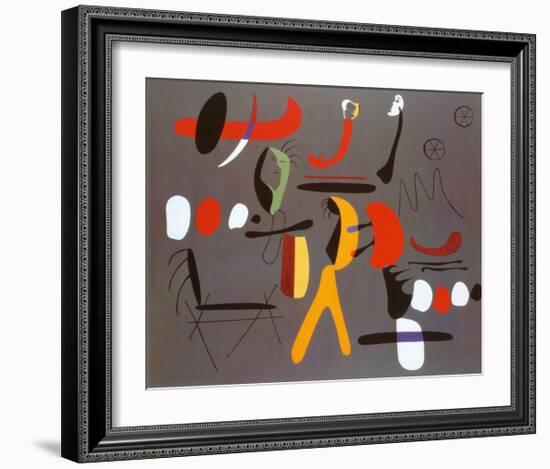 Peinture Collage-Joan Miro-Framed Art Print