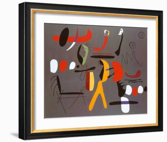 Peinture Collage-Joan Miro-Framed Art Print