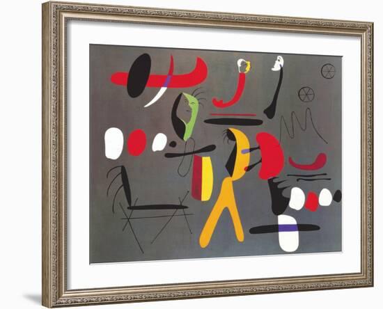 Peinture Collage-Joan Miro-Framed Art Print