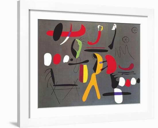 Peinture Collage-Joan Miro-Framed Art Print