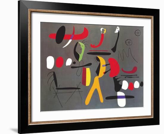 Peinture Collage-Joan Miro-Framed Art Print