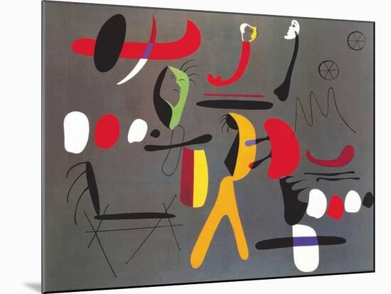 Peinture Collage-Joan Miro-Mounted Art Print