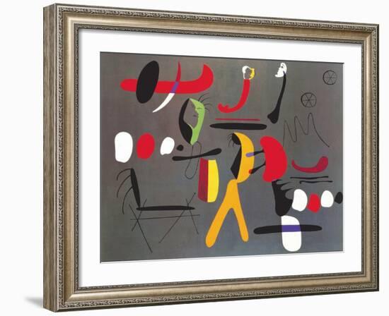 Peinture Collage-Joan Miro-Framed Art Print