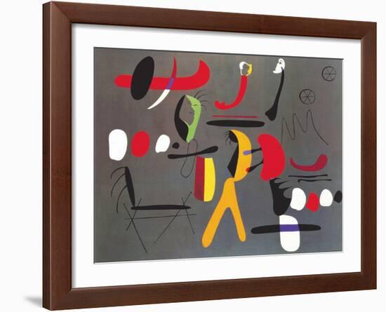 Peinture Collage-Joan Miro-Framed Art Print