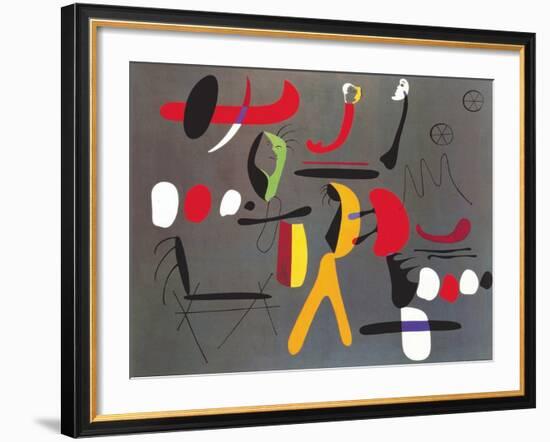 Peinture Collage-Joan Miro-Framed Art Print