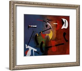 Peinture Composition-Joan Miro-Framed Art Print