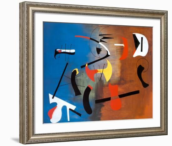 Peinture Composition-Joan Miro-Framed Art Print