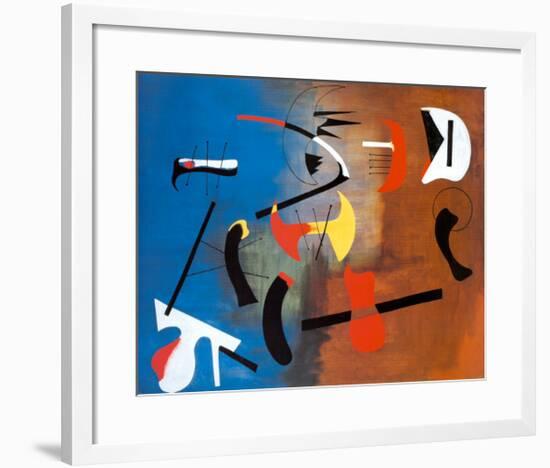 Peinture Composition-Joan Miro-Framed Art Print