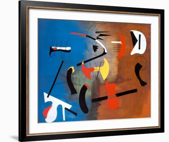 Peinture Composition-Joan Miro-Framed Art Print