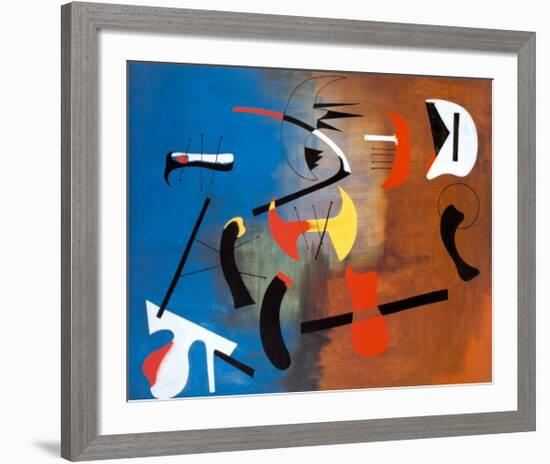 Peinture Composition-Joan Miro-Framed Art Print