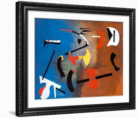 Peinture Composition-Joan Miro-Framed Art Print