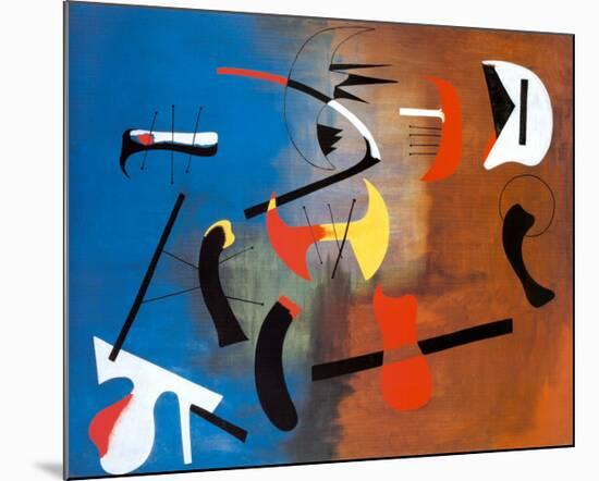 Peinture Composition-Joan Miro-Mounted Art Print