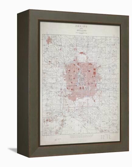 Peking and Environs-null-Framed Premier Image Canvas