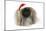 Pekingese in Christmas Hat-null-Mounted Photographic Print