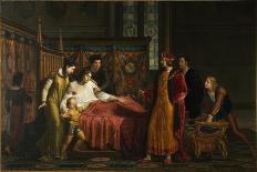 Gustavus II Adolphus Vasa Imposing Oath of Allegiance to His Daughter Cristina-Pelagio Palagi-Framed Giclee Print