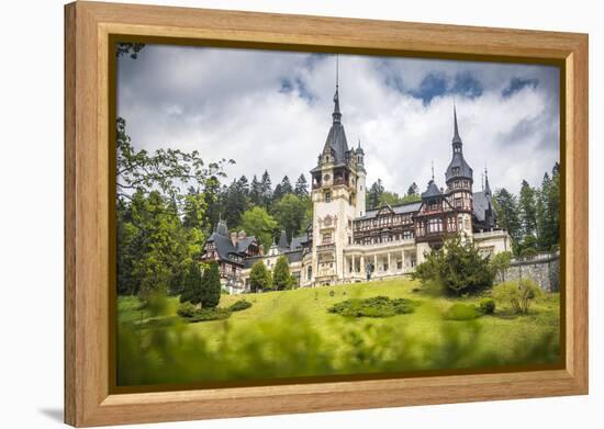 Peles Castle, a Palace Near Sinaia, Transylvania, Romania, Europe-Matthew Williams-Ellis-Framed Premier Image Canvas