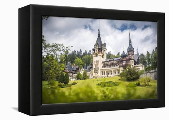 Peles Castle, a Palace Near Sinaia, Transylvania, Romania, Europe-Matthew Williams-Ellis-Framed Premier Image Canvas