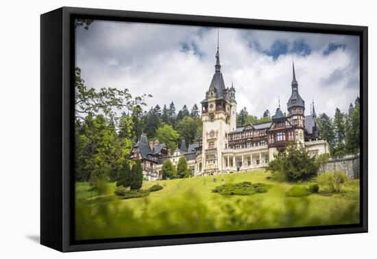 Peles Castle, a Palace Near Sinaia, Transylvania, Romania, Europe-Matthew Williams-Ellis-Framed Premier Image Canvas