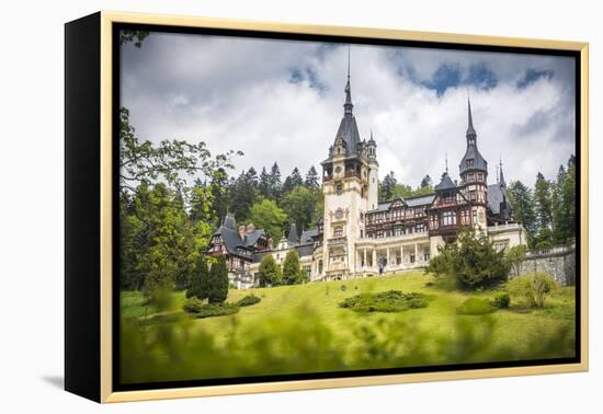 Peles Castle, a Palace Near Sinaia, Transylvania, Romania, Europe-Matthew Williams-Ellis-Framed Premier Image Canvas