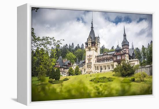 Peles Castle, a Palace Near Sinaia, Transylvania, Romania, Europe-Matthew Williams-Ellis-Framed Premier Image Canvas