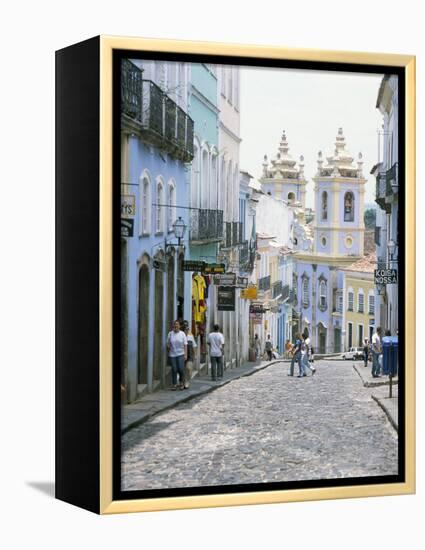 Pelhourinho, Salvador De Bahia, Unesco World Heritage Site, Bahia, Brazil, South America-G Richardson-Framed Premier Image Canvas
