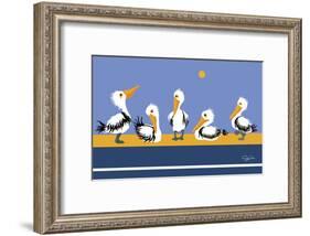 Pelican Parade-Cindy Wider-Framed Giclee Print