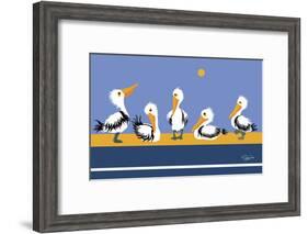Pelican Parade-Cindy Wider-Framed Giclee Print