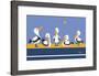 Pelican Parade-Cindy Wider-Framed Giclee Print