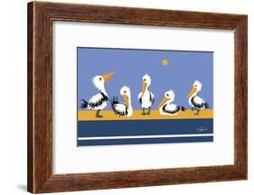 Pelican Parade-Cindy Wider-Framed Giclee Print