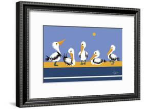 Pelican Parade-Cindy Wider-Framed Giclee Print