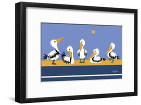 Pelican Parade-Cindy Wider-Framed Giclee Print