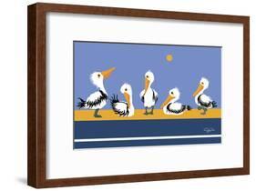 Pelican Parade-Cindy Wider-Framed Giclee Print