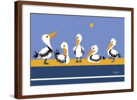 Pelican Parade-Cindy Wider-Framed Giclee Print