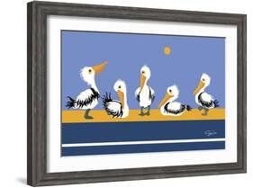 Pelican Parade-Cindy Wider-Framed Giclee Print