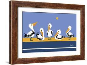 Pelican Parade-Cindy Wider-Framed Giclee Print