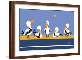 Pelican Parade-Cindy Wider-Framed Giclee Print