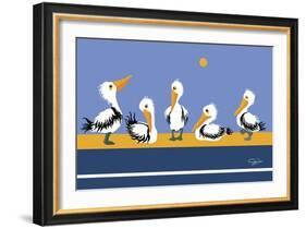 Pelican Parade-Cindy Wider-Framed Giclee Print