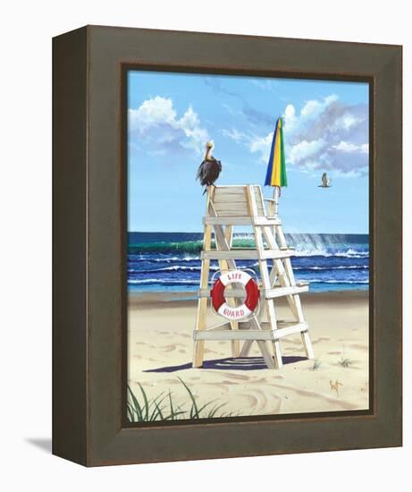 Pelican Perch-Scott Westmoreland-Framed Stretched Canvas