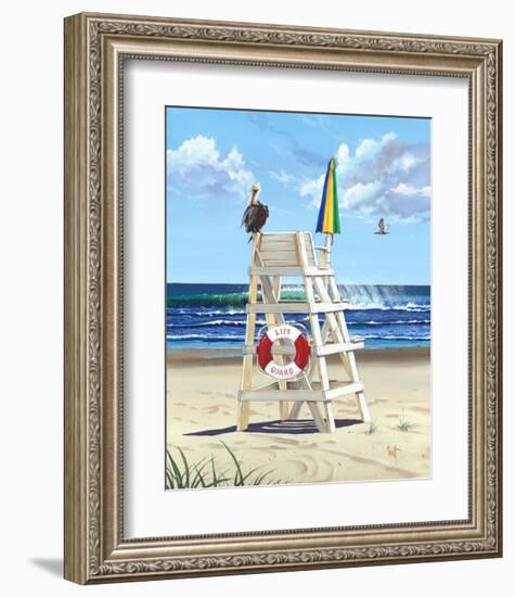 Pelican Perch-Scott Westmoreland-Framed Art Print